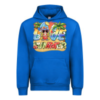 Cobalt love summer gnomes  Background Urban Hoodie - BarkalooDesign