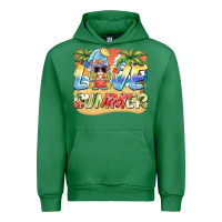 Emerald love summer gnomes  Background Urban Hoodie - BarkalooDesign
