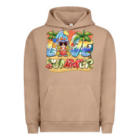 Pigment Burro love summer gnomes  Background Urban Hoodie - BarkalooDesign