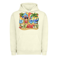 Pigment Pistachio love summer gnomes  Background Urban Hoodie - BarkalooDesign