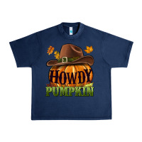 Navy Howdy pumpkin Urban Heavy Tee - NancyCooperArtShop