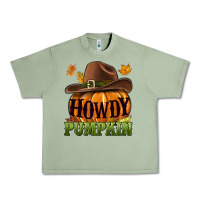 Oil Green Howdy pumpkin Urban Heavy Tee - NancyCooperArtShop
