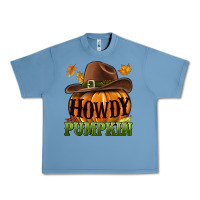 Pebble Blue Howdy pumpkin Urban Heavy Tee - NancyCooperArtShop