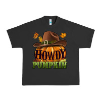 Pigment Black Howdy pumpkin Urban Heavy Tee - NancyCooperArtShop