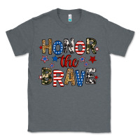 Charcoal Heather honor the brave Classic Tee - RanaPortraitStore