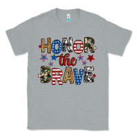 Heather Grey honor the brave Classic Tee - RanaPortraitStore