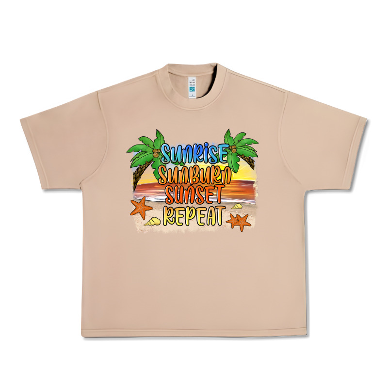 Sunrise Sunburn Sunset Repeat2 Urban Heavy Tee by JahusDesignShop | Teevron
