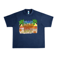Navy sunrise sunburn sunset repeat2 Urban Heavy Tee - JahusDesignShop