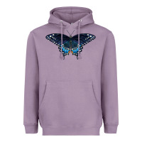 Black Swallowtail Butterfly Heavyweight Hoodie | Teevron