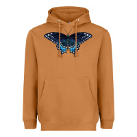 Meerkat Black Swallowtail Butterfly Heavyweight Hoodie - LillyAllenDesigns