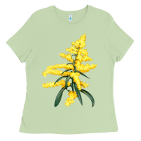 Matcha Botanical Goldenrod Ladies Tee - LillyAllenDesigns
