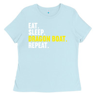 Baby Blue Dragon Boat-Kdkal Ladies Tee - lanVoArt