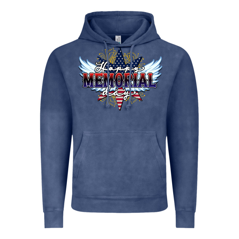 Happy Memorial Day Vintage Hoodie by HowdyJamesFarm | Teevron