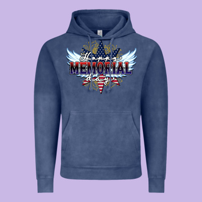 Happy Memorial Day Vintage Hoodie Designed By Howdyjamesfarm