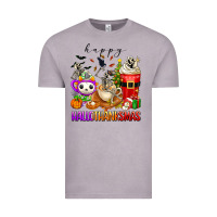 Vintage Zinc happy hallothanksmas skeleton coffee cups Vintage Tee - texasbilliewilder