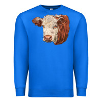 True Royal hereford cow face Premium Sweatshirt - LillyAllenDesigns