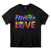 Black Pride LGBTQ+ Choose Love Heavy Core Tee - BundleAndBundleShop