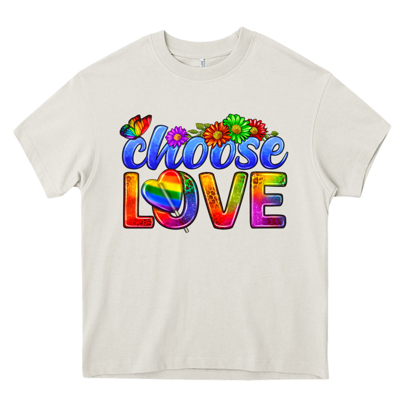 Pride Lgbtq+ Choose Love Heavy Core Tee by BundleAndBundleShop | Teevron