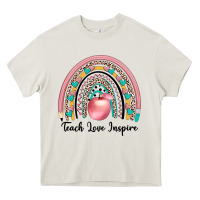 Cream teach love inspire Heavy Core Tee - JahusDesignShop