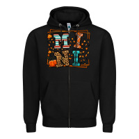 Black Fall Autumn Leopard Mini Zipper Hoodie - LillyAllenDesigns