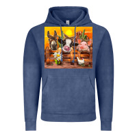 Vintage Denim farm animal Vintage Hoodie - TumblerDesignByShophia