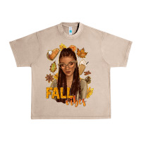 French Oak Fall vibes afro woman Urban Heavy Tee - NancyCooperArtShop