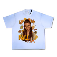 Grape Ice Fall vibes afro woman Urban Heavy Tee - NancyCooperArtShop