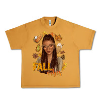 Peanut Butter Fall vibes afro woman Urban Heavy Tee - NancyCooperArtShop