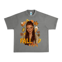 Tornado Fall vibes afro woman Urban Heavy Tee - NancyCooperArtShop