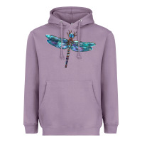 Lavender Blue Dragonfly Heavyweight Hoodie - LillyAllenDesigns