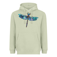 Matcha Blue Dragonfly Heavyweight Hoodie - LillyAllenDesigns