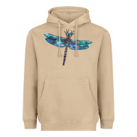 Mushroom Blue Dragonfly Heavyweight Hoodie - LillyAllenDesigns