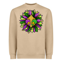 Mushroom Mardi Gras Sunflower Heavyweight Sweatshirt - BundleAndBundleShop