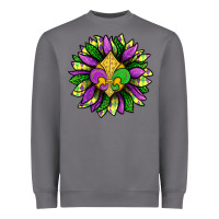 Storm Mardi Gras Sunflower Heavyweight Sweatshirt - BundleAndBundleShop