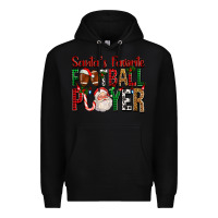 Black Santa's Favorite Football Player For Christmas Premium Hoodie - FaDigitalArtStudio
