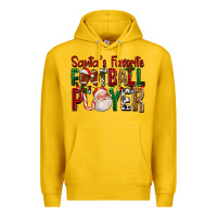 Lemon Santa's Favorite Football Player For Christmas Premium Hoodie - FaDigitalArtStudio
