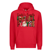 Red Santa's Favorite Football Player For Christmas Premium Hoodie - FaDigitalArtStudio
