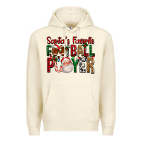 Sandshell Santa's Favorite Football Player For Christmas Premium Hoodie - FaDigitalArtStudio