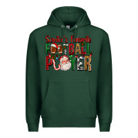 Sports Green Santa's Favorite Football Player For Christmas Premium Hoodie - FaDigitalArtStudio