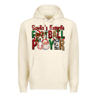 Tofu Santa's Favorite Football Player For Christmas Premium Hoodie - FaDigitalArtStudio