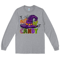 Heather Grey out of candy Long Sleeve Tee - CowGirlArtShop