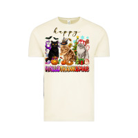Vintage Arctic happy hallothanksmas cats Vintage Tee - texasbilliewilder
