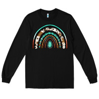 Black blessed western rainbow Long Sleeve Tee - Jasminsmagicworld