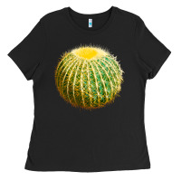 Black Golden Barrel Cactus Ladies Tee - LillyAllenDesigns