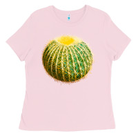 Bubblegum Pink Golden Barrel Cactus Ladies Tee - LillyAllenDesigns