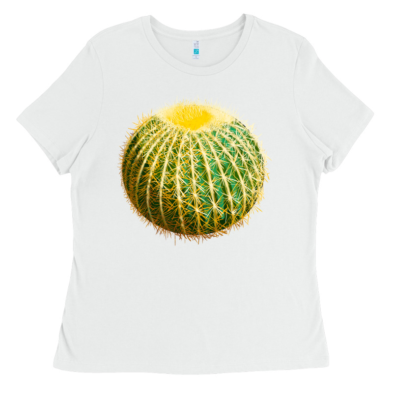 Golden Barrel Cactus Ladies Tee by LillyAllenDesigns | Teevron