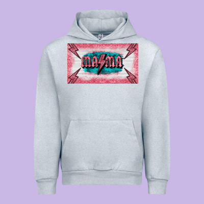 Western Mama Pink Glitter Urban Hoodie Designed By Barkaloodesign