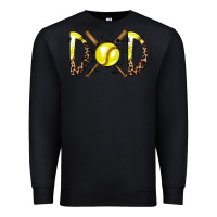 Black dad softball Premium Sweatshirt - RacoonDesign