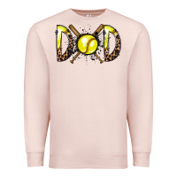 Pale Pink dad softball Premium Sweatshirt - RacoonDesign