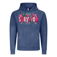 Vintage Denim I am a survivor Cancere Awareness Vintage Hoodie - HowdyJamesFarm